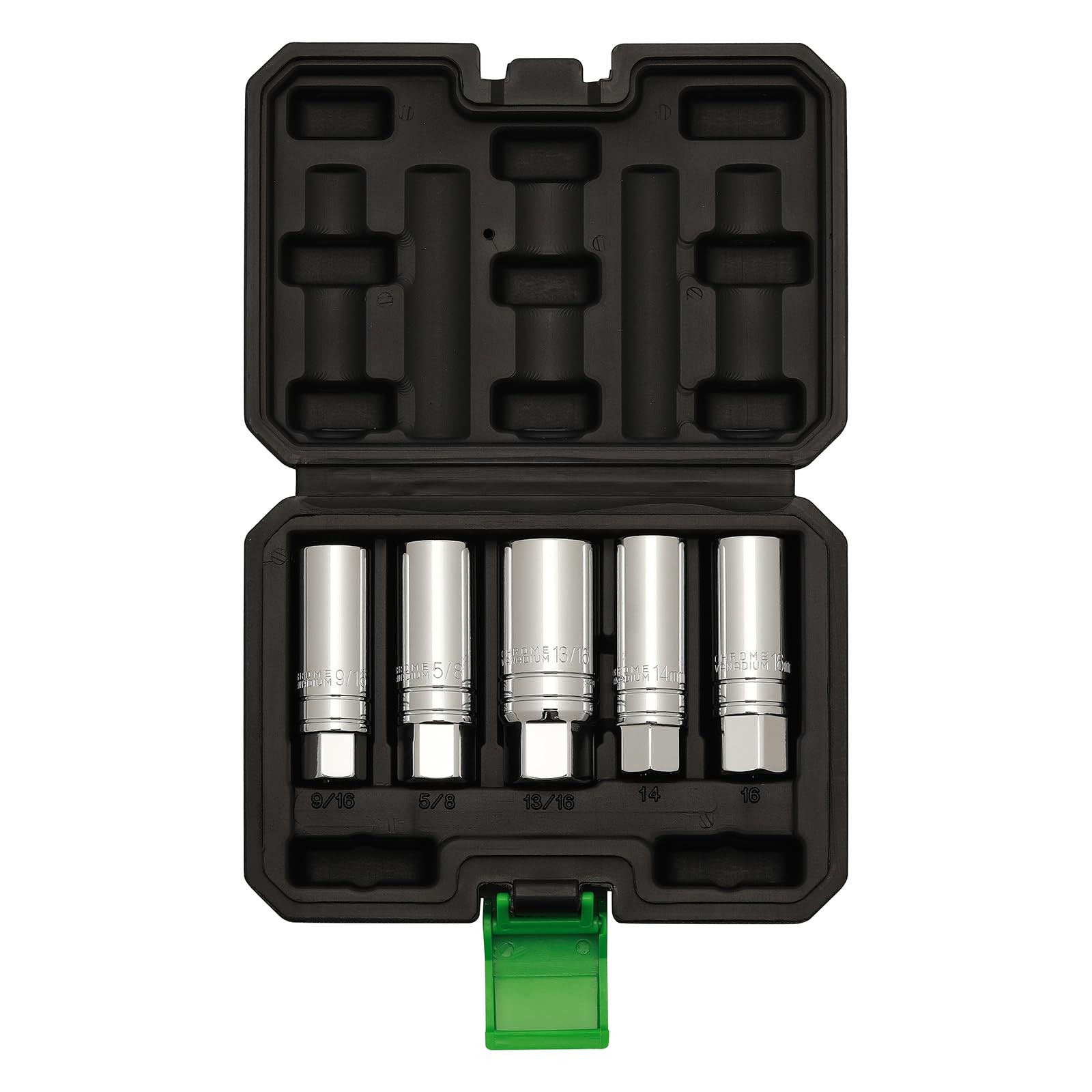 TecoTek 5 Piece 3/8-Inch Drive Magnetic 5PCS Spark Plug Socket Set