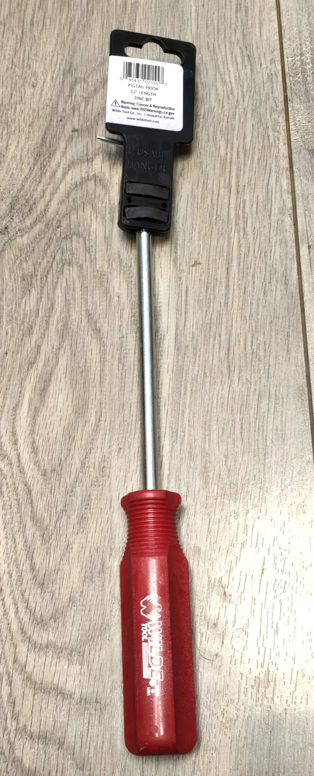 WILDE Tools USA 544-12.Z-HT 12″ Cotter Key Puller Hook/ Pick Tool