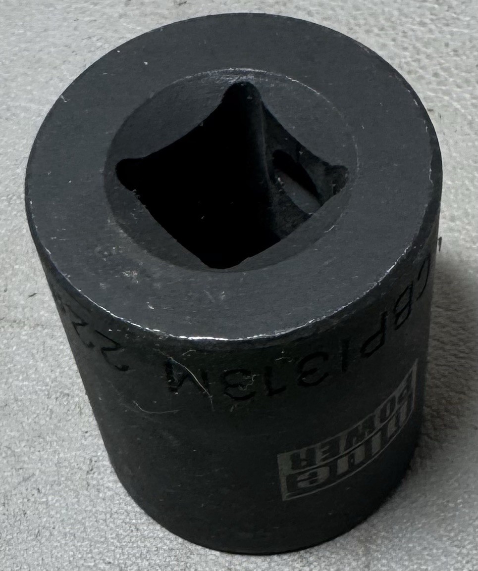 Blue Power by Cornwell CBP1313M 22MM 1/2” drive 6 point impact socket