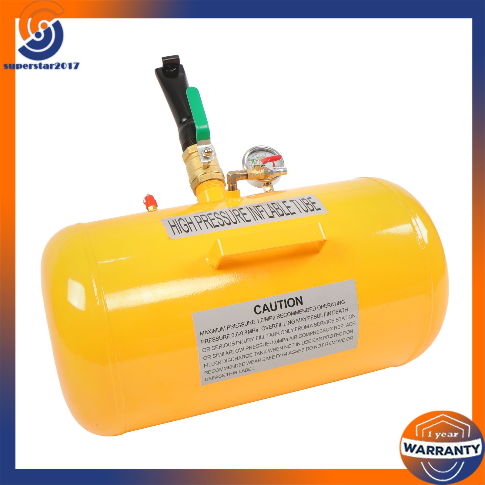 10 Gallon Air Tire Bead Seater 145PSI Blaster Tool Seating Inflator Truck ATV