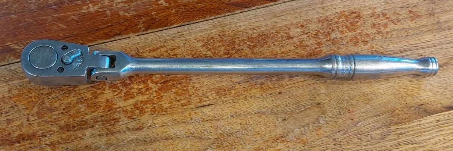 Snap On ~ F731A ~ Flex Head 3/8″ Drive Ratchet ~ Made In USA