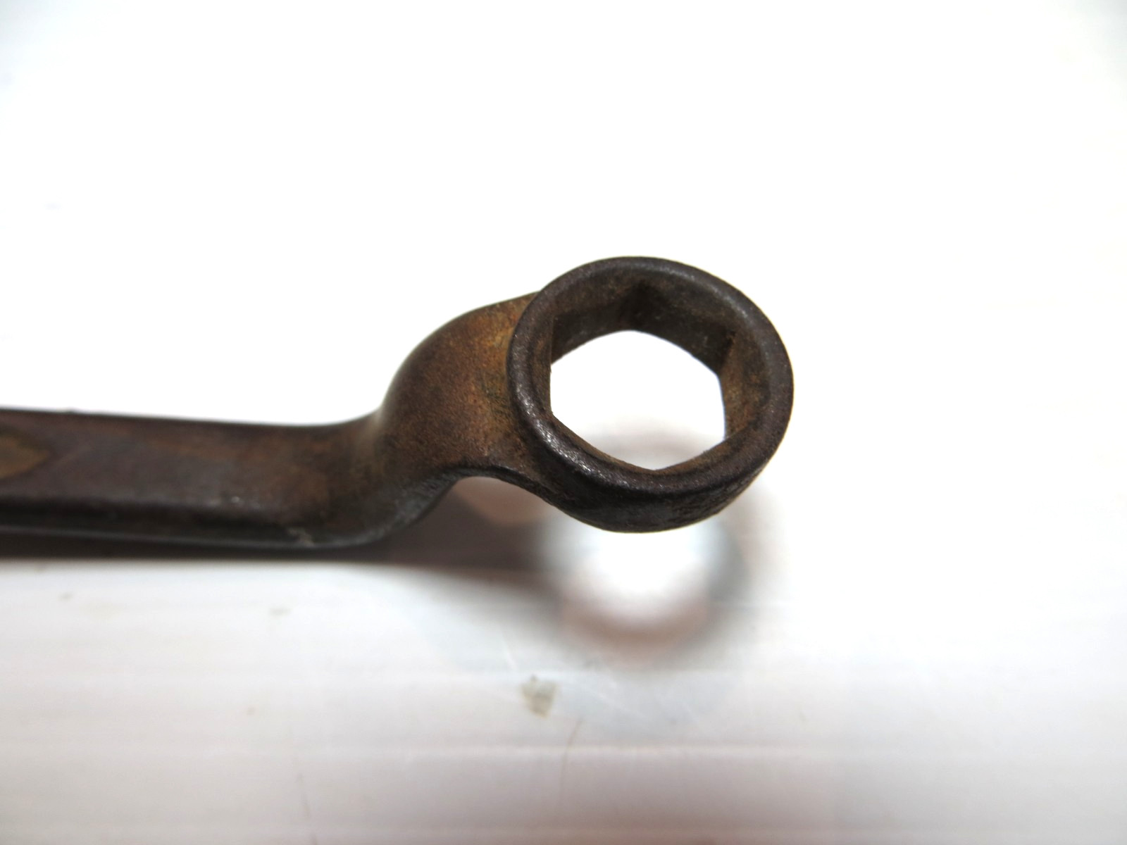 Vintage Offset Box End Wrench, 3/8″ x 7/16″ 6 Pt Forged Select Steel Made in USA