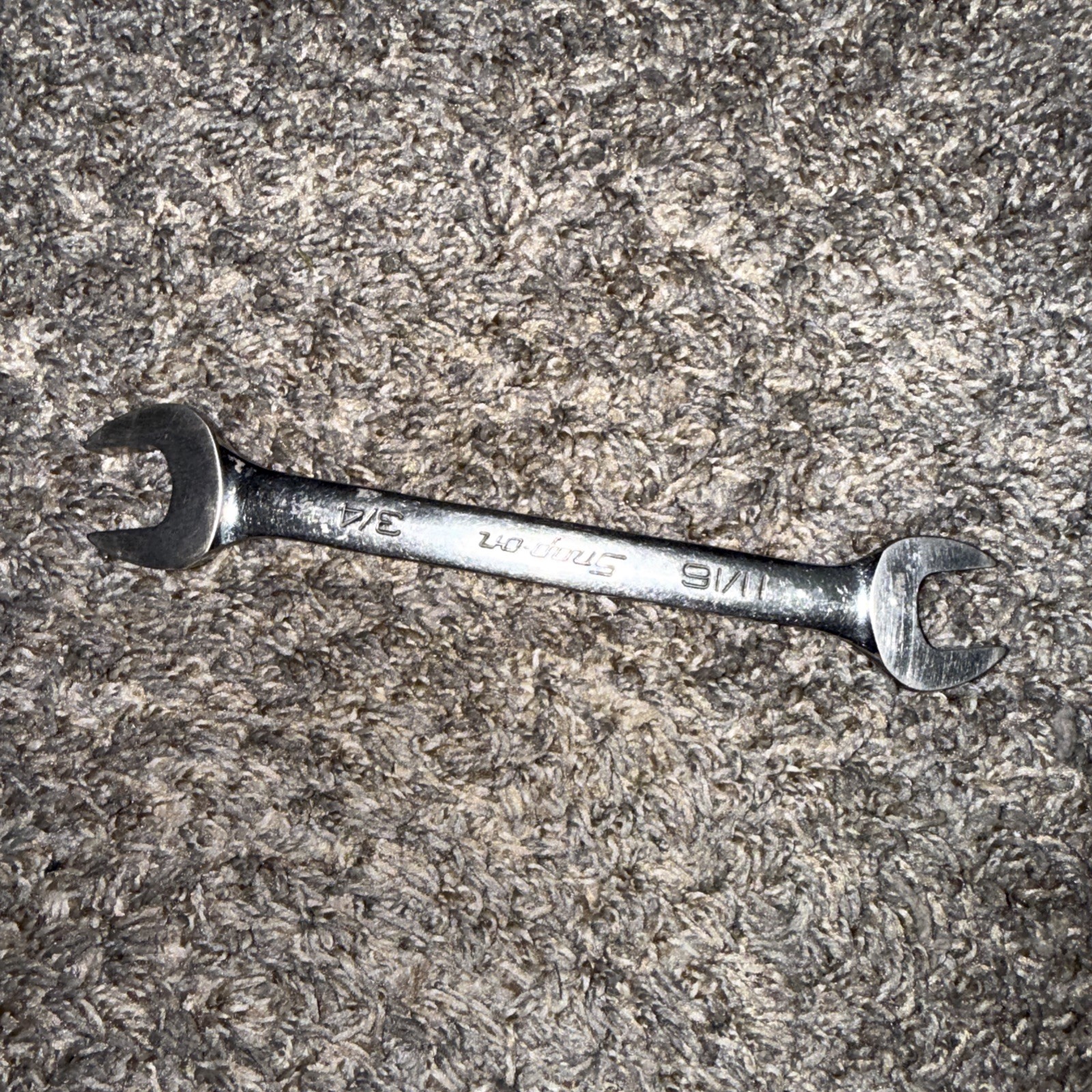 USA Snap-On SAE Double Open End Wrench 11/16″ x 3/4″ VO2224B