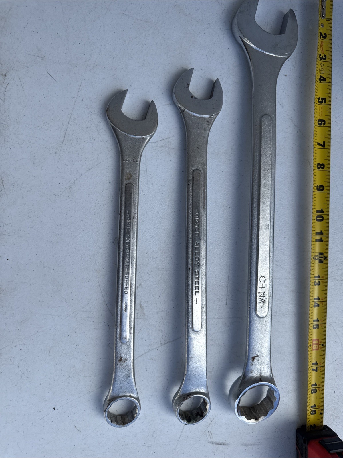 Spanner Ring Socket Wrench Forged Japan Etc 1.1 /16.1-1/2. 3 Different.