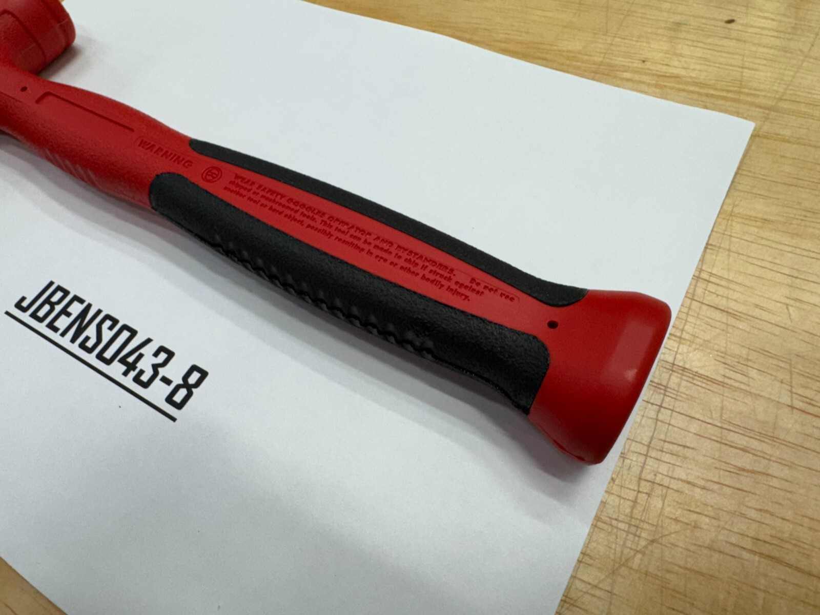 Snap-on Tools USA NEW RED 10oz / 280g Slimline Soft Face Dead Blow Hammer HBSE10