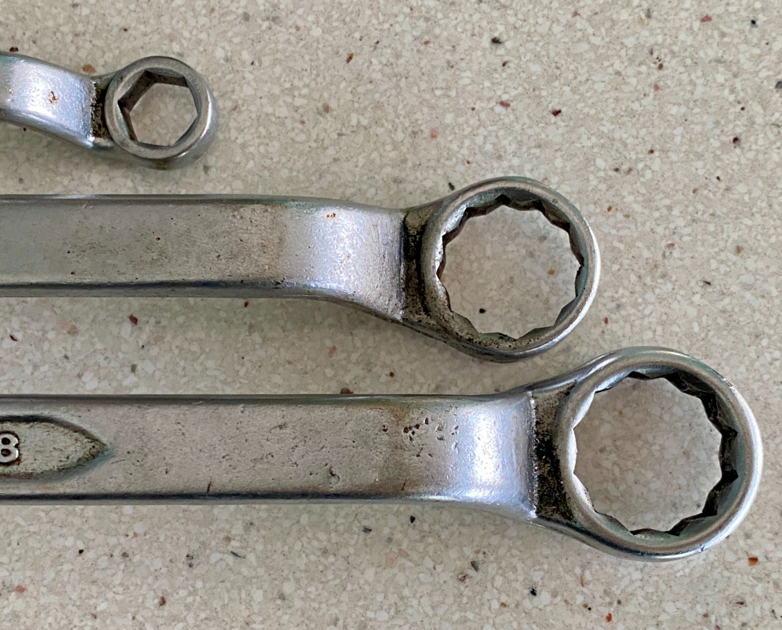 Indestro Offset Box End Wrench Lot 3 Pcs #911 3/8 7/16 #914 3/4 25/32 #915 7/8