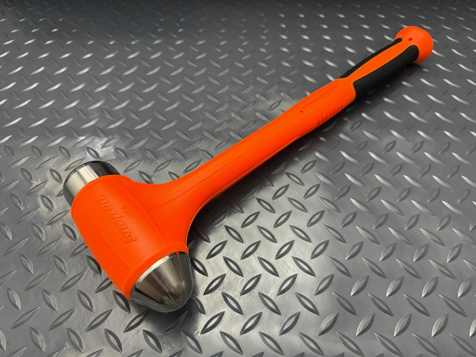 Snap-on Tools USA 56oz ORANGE Soft Grip Dead Blow Ball Peen Hammer HBBD56O NEW