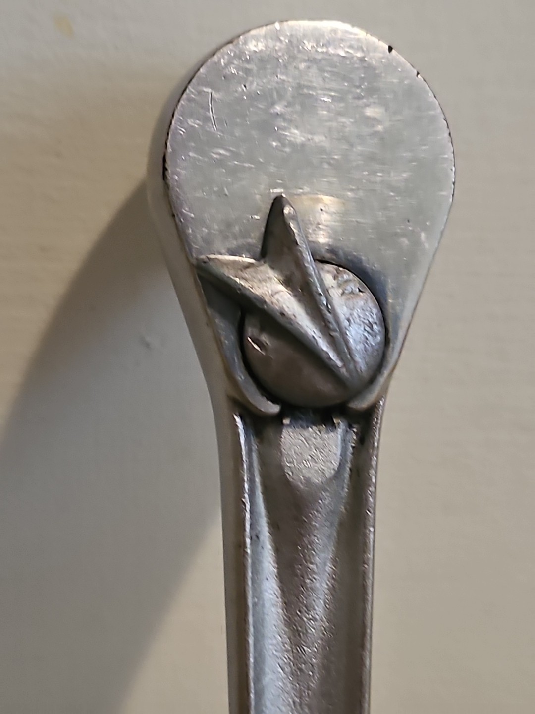 Craftsman USA 1/2″ Drive Flying V Oil Port Ratchet Forged Handle Pear Head Vtg A