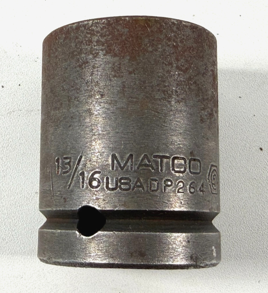 Matco Tools USA DP264 SAE 13/16″ 4-Point Budd Wheel Impact Socket 3/4″ Drive