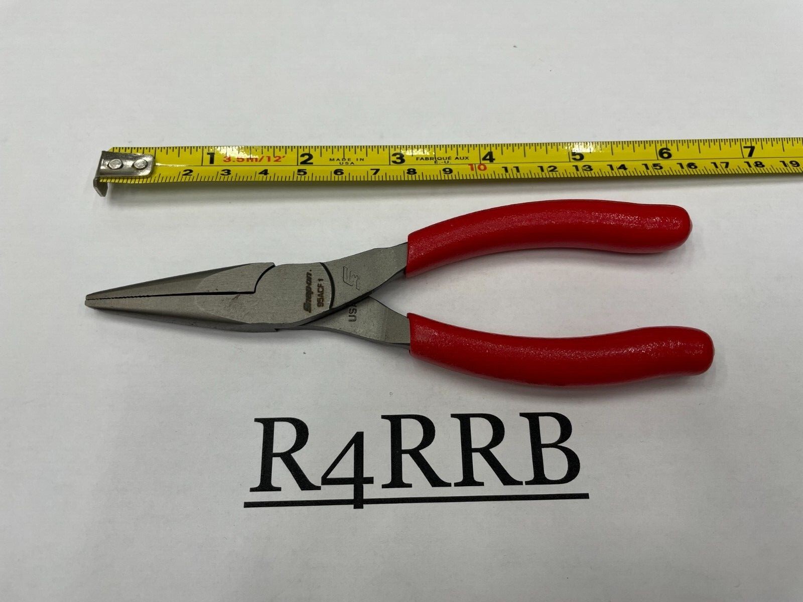 Snap-On Tools USA NEW RED Soft Grip 6″ Talon Grip Needle Nose Pliers 95ACF