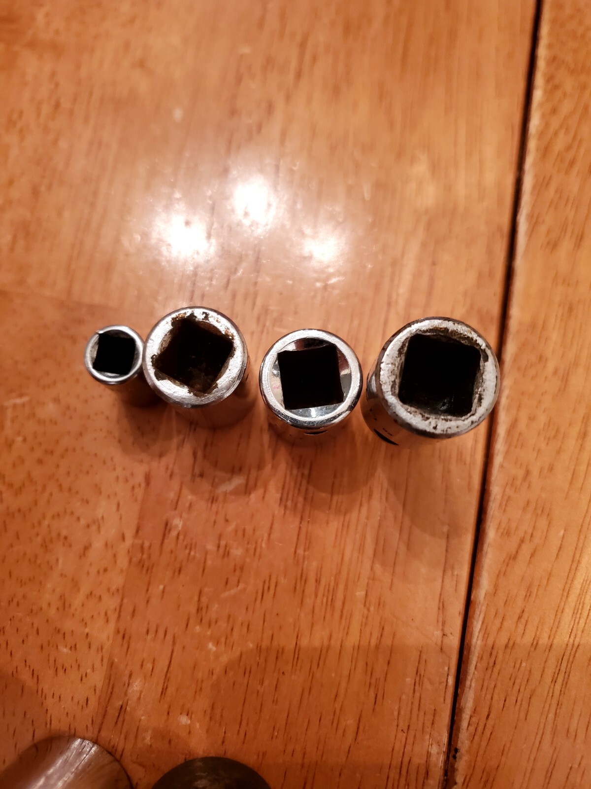 Snap On Mac 1/4 3/8 1/2 Drive Mixed Sockets Worn Or Damaged Lot Of 6