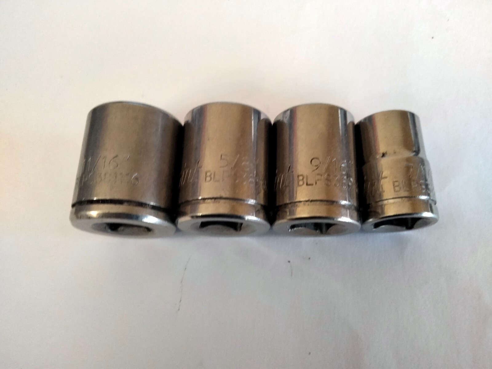 Blue point tools 3/8′ Drive 4 pcs sockrts.