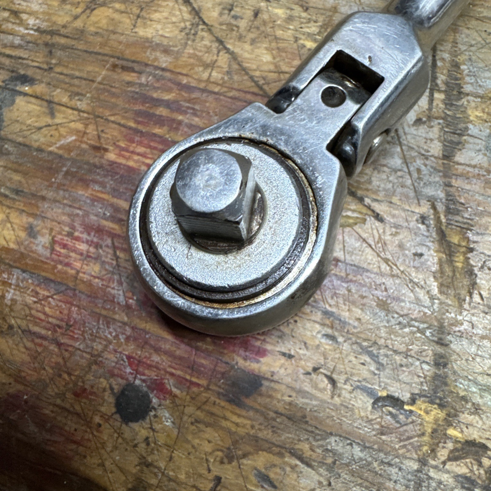 Vintage Craftsman 3/8″ Drive Ratchet Stubby Flex Head Compact Tight Space Short