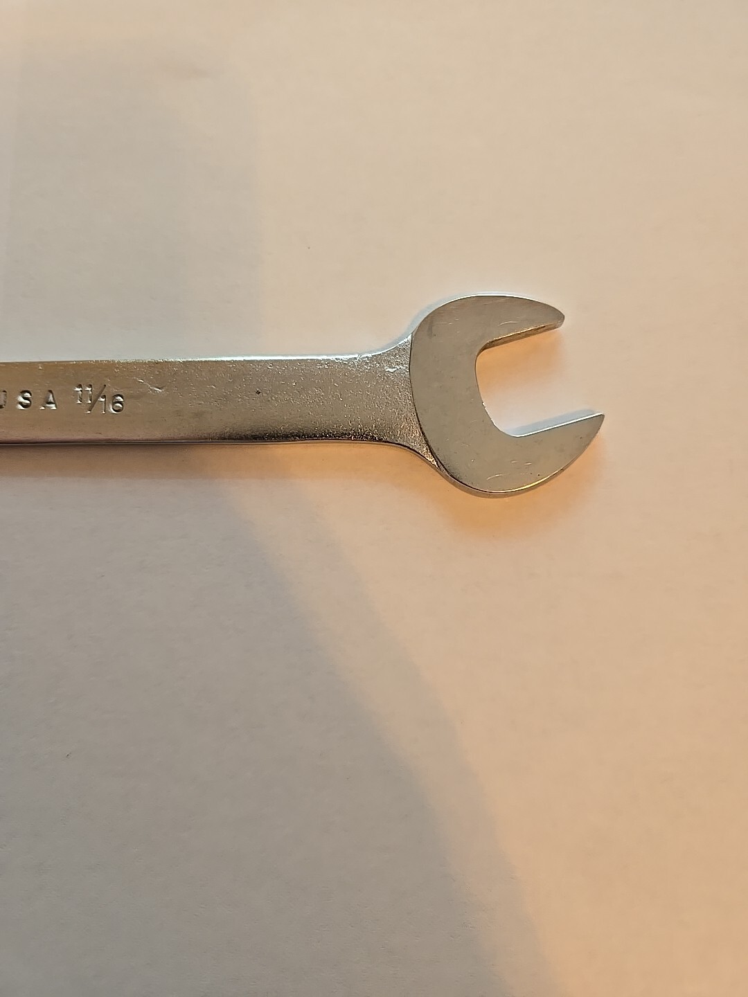 Snap On 5/8″-11/16″ Chrome Low Torque Slime Line Open End Wrench LTA2022