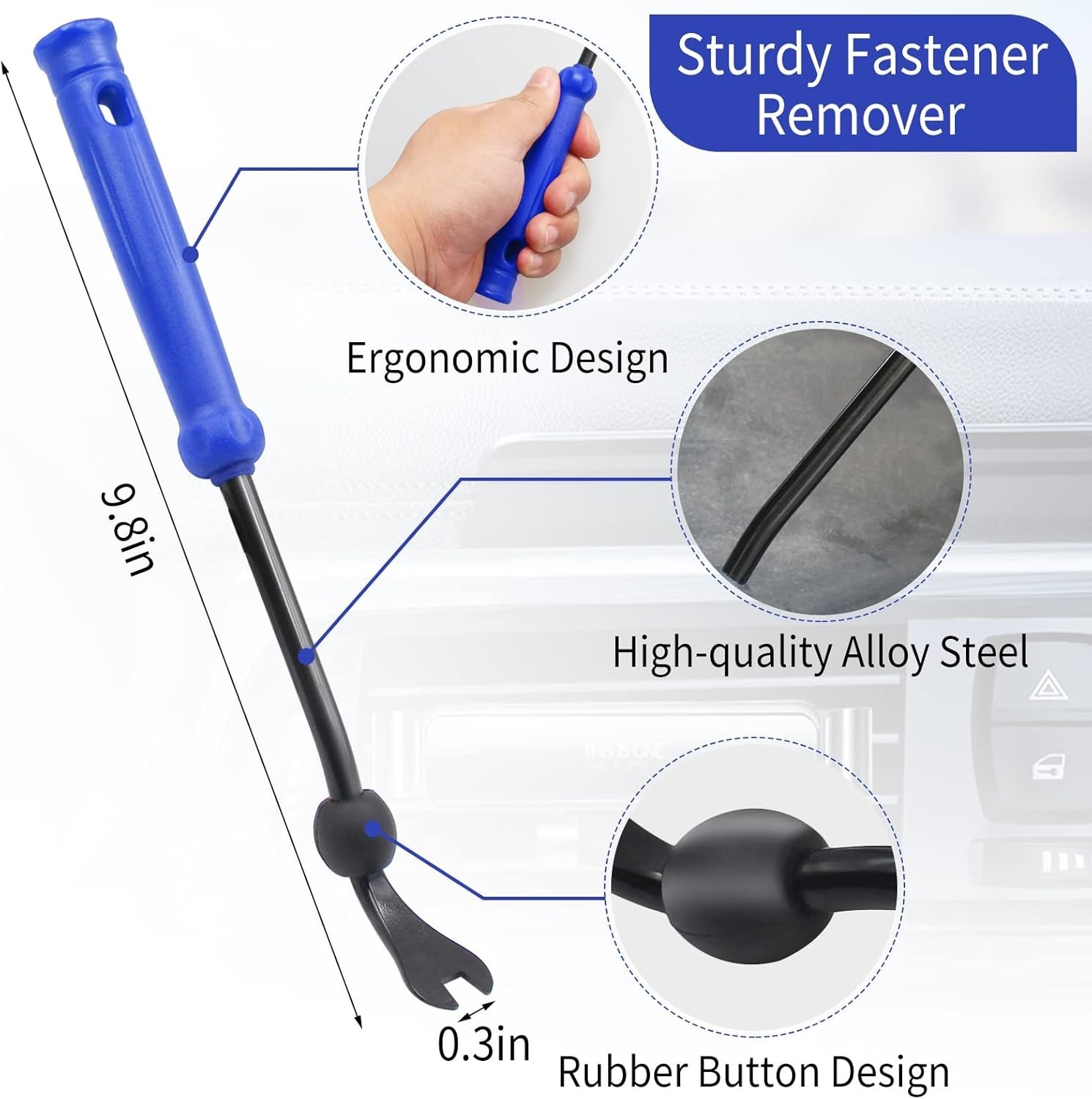 Heavy-Duty 15-Piece Auto Clip & Fastener Removal Tool Set – Lifetime