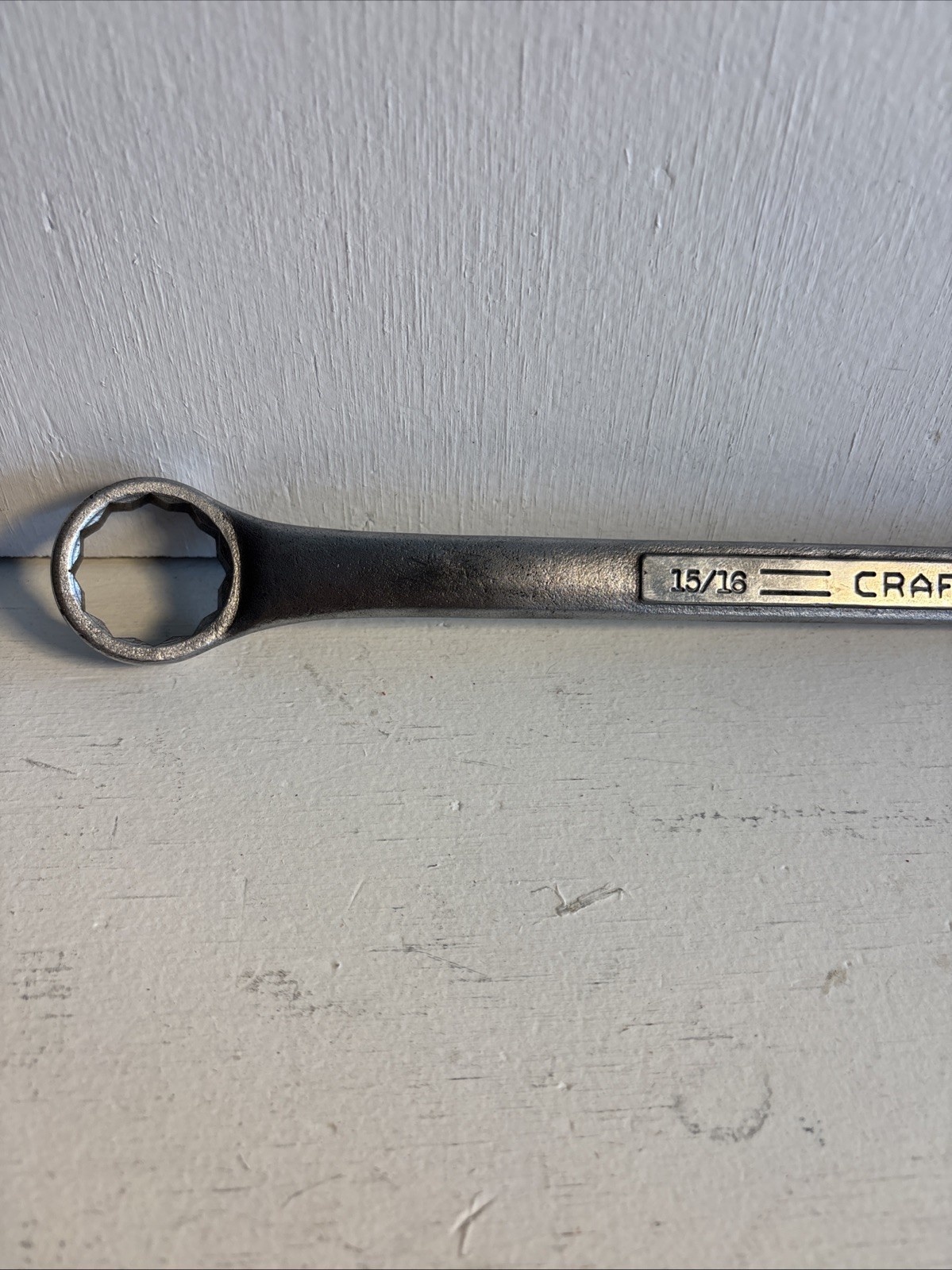 Vintage Craftsman 15/16″ X 1″ Offset Double Box End Wrench 12Pt Sae 13.5” Long
