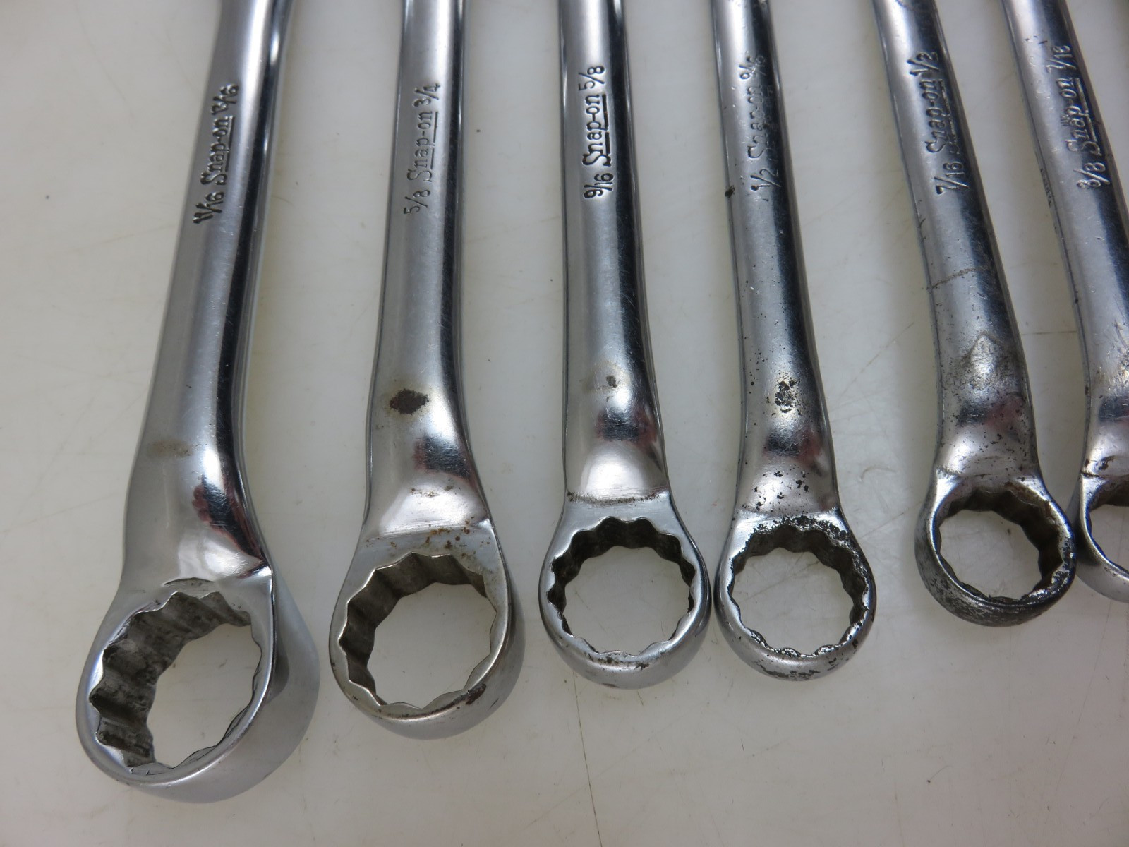 Snap-On XS Series SHORT 10° Offset Box End Wrench 8pc Set 3/16″-13/16″ 12pt