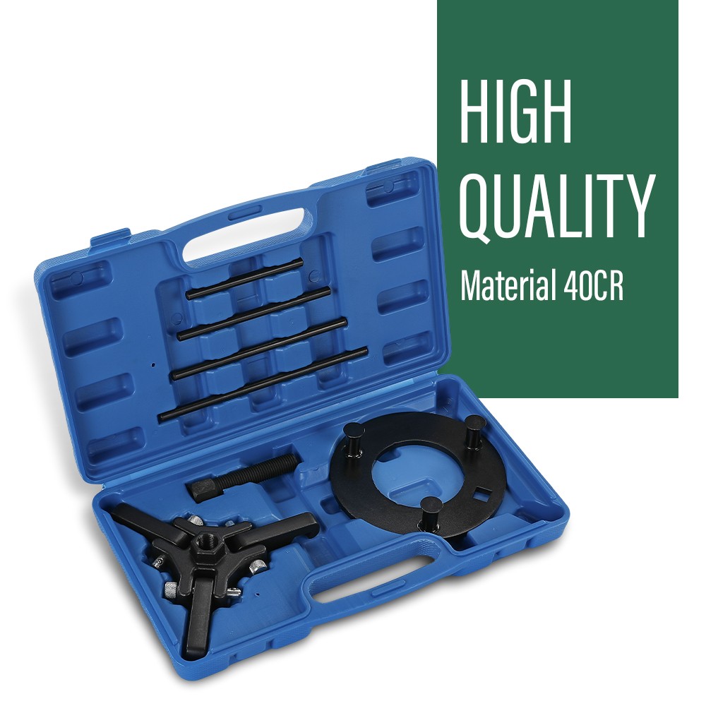 Harmonic Balancer Puller Set Upgraded 3-Jaw Pulley Puller with Holding Tool