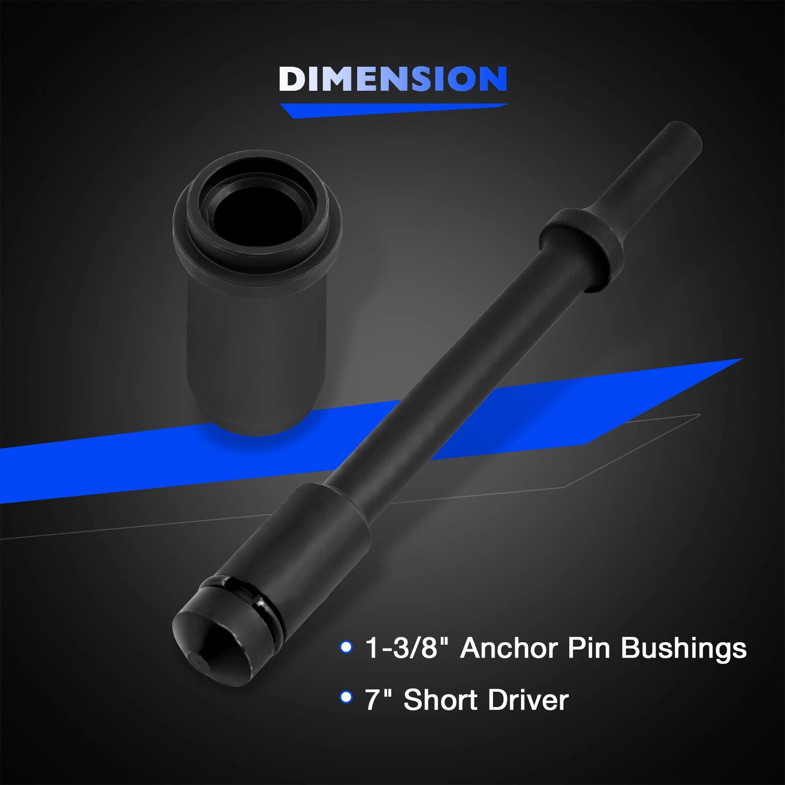 Short Anchor Pin Bushing Driver Kit For Installation &Removal Truck Repair 29450