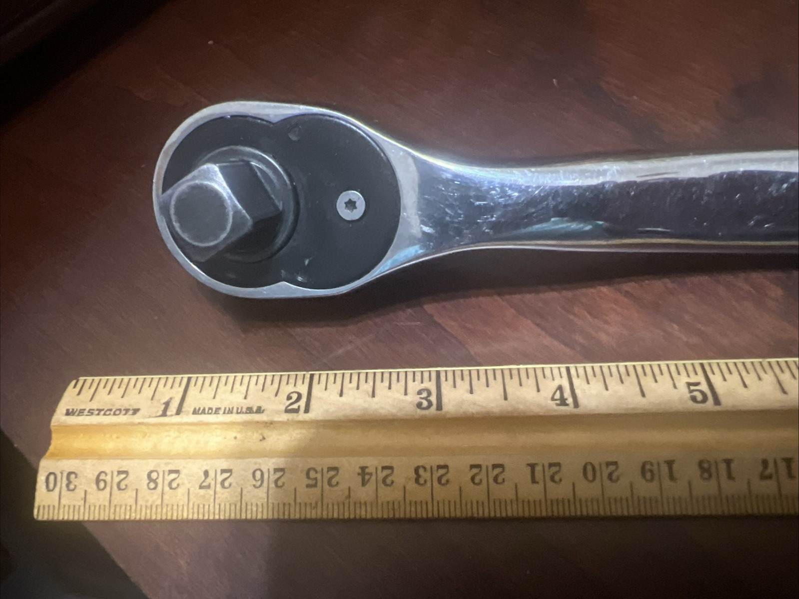 Dual Head Ratchet 3/8″ & 1/2″ Drive Forward-Reverse Rubber Grip 10″ L