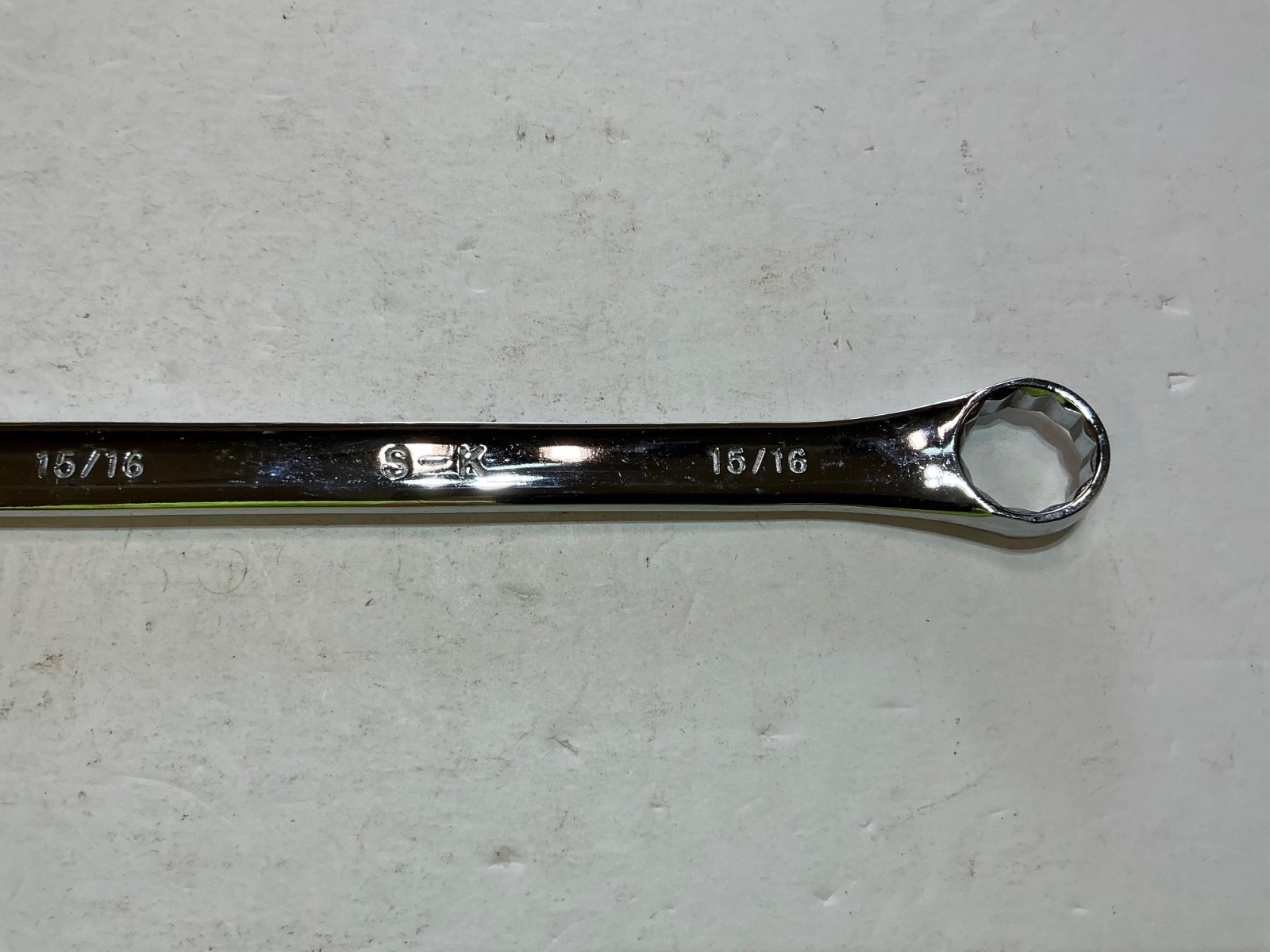 New S-K 15/16″ Combination Wrench 12 Pt SuperKrome Full Polish Finish 88230 USA