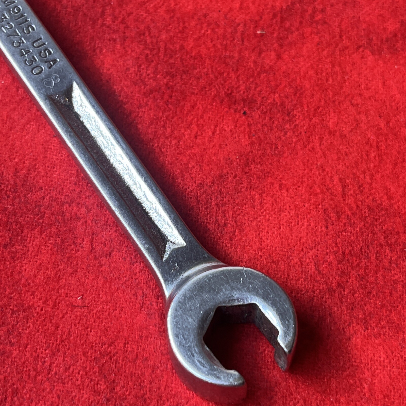 Snap-on Tools USA 9mm X 11mm 6 Point Flare Nut Line Wrench RXM911S (k16)