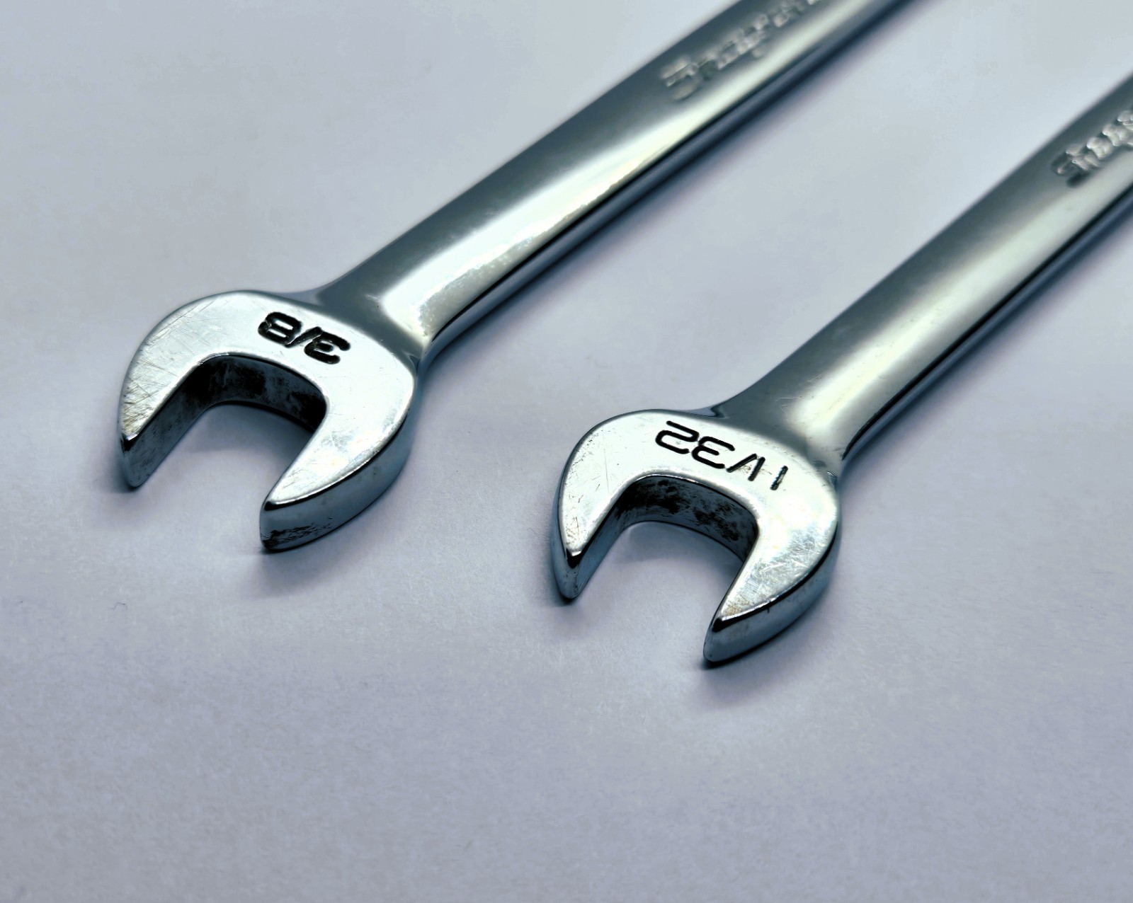 *Snap On SAE 12pt OEX110 & OEX120 Short Combination Wrench 11/32 & 3/8 2 Pieces*