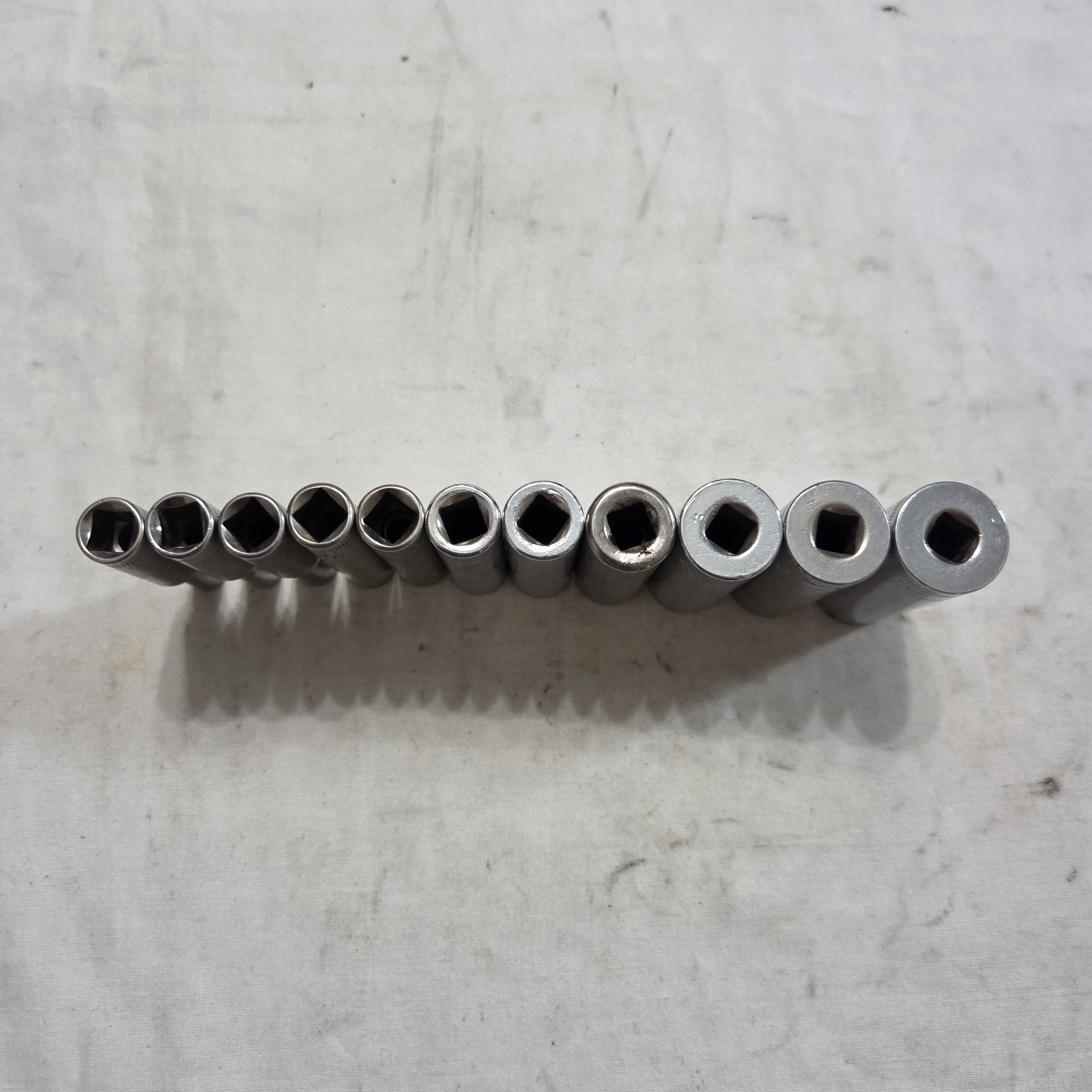Craftsman 11pc Metric 4mm-14mm 6Pt Deep Socket Set 1/4″ Drive G Series – USA