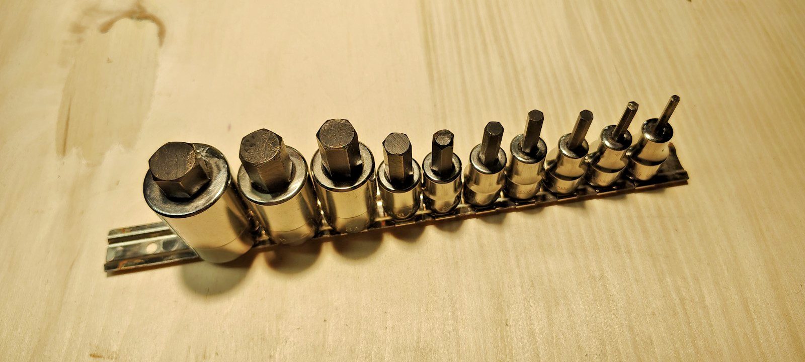 JH WILLIAMS TOOL #WSBS-10R 3/8″ & 1/2″ DRIVE HEX SOCKET SET 10 PC 1/8″-5/8″ USA