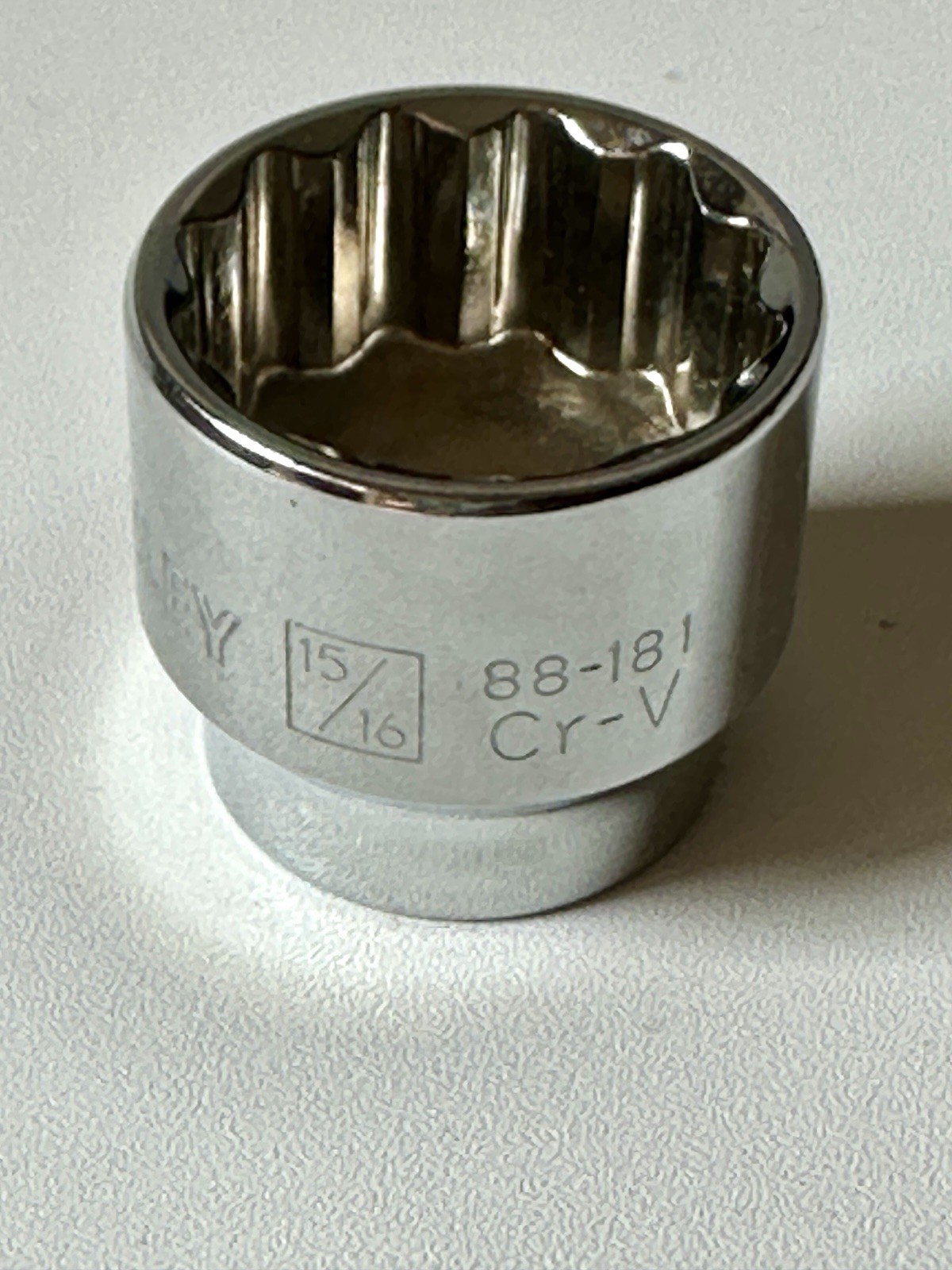 STANLEY 3/8” Drive 15/16” 12 Point Standard SAE Socket Chrome Vanadium Steel