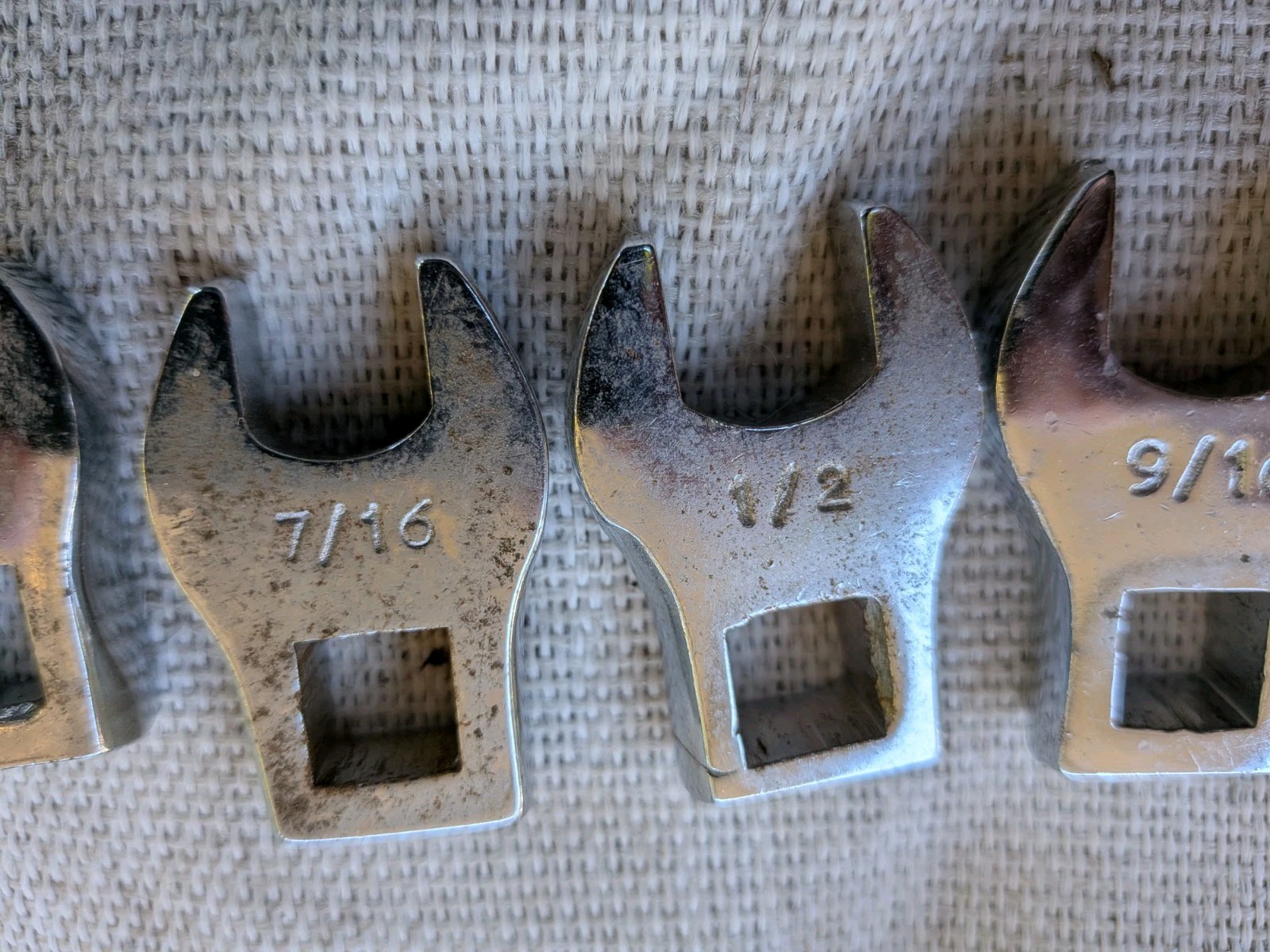 3/8” Drive Crows Feet Wrench Set Of (21) SAE (3/8-3/4) Metric (10mm-19mm)