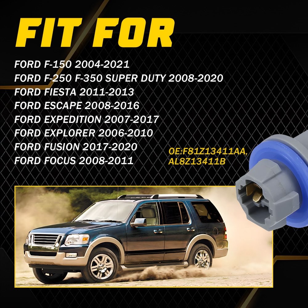 For FORD F81Z13411AA, AL8Z13411B License Plate Light Tail Brake Socket plug Two