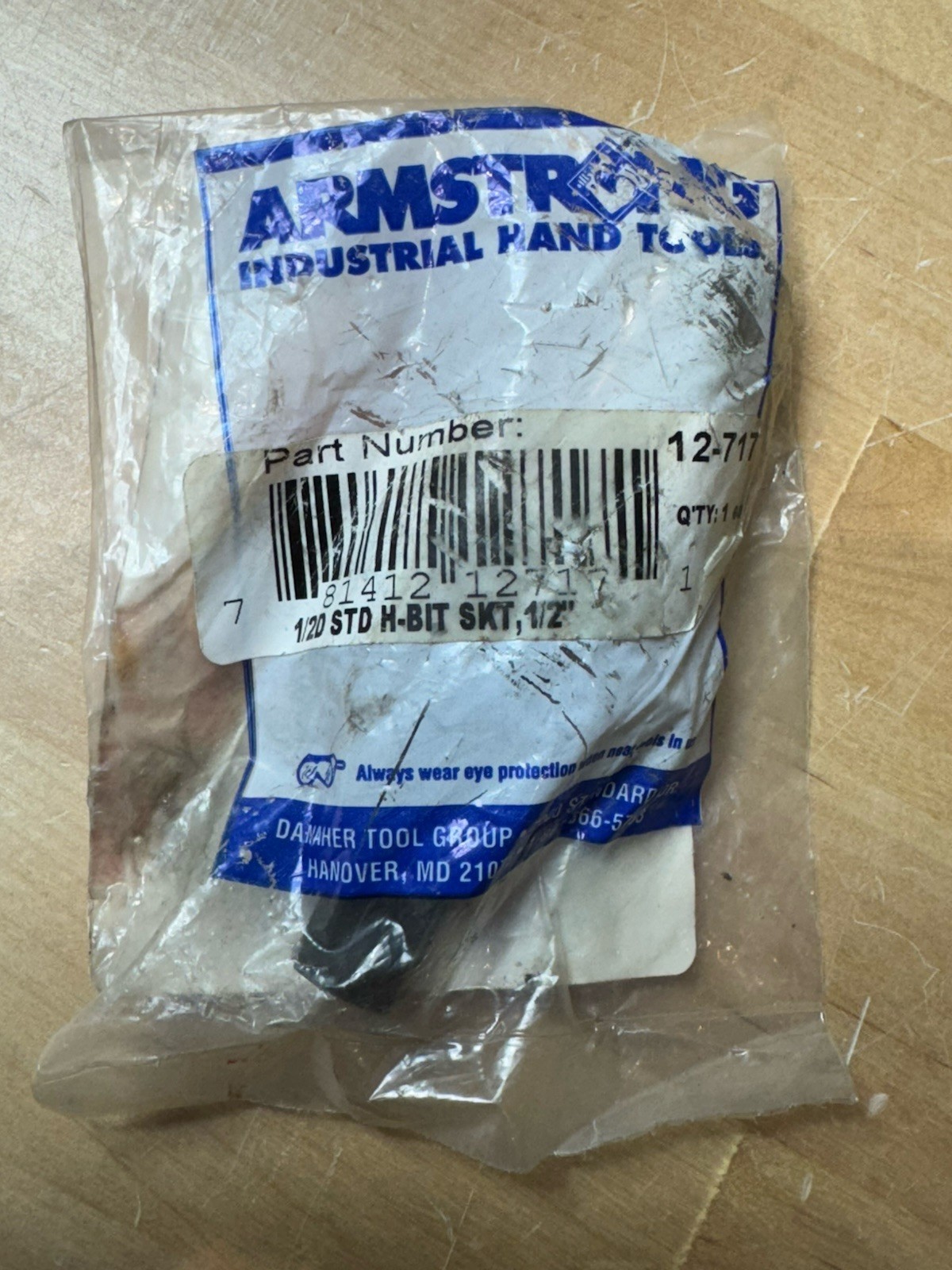 ARMSTRONG 1/2″ Dr Hexdrvr 1/2″ Hex Std Bit Ch PN: 12-717