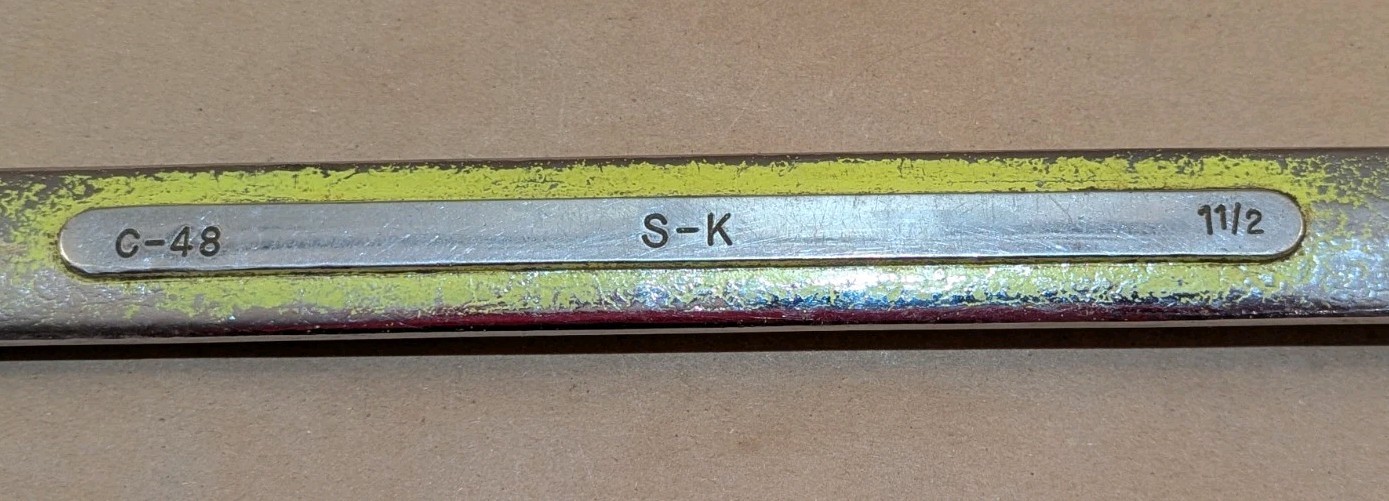 S-K Tools 1-1/2″ Alloy SAE Combination Wrench 12 point C-48 SK USA