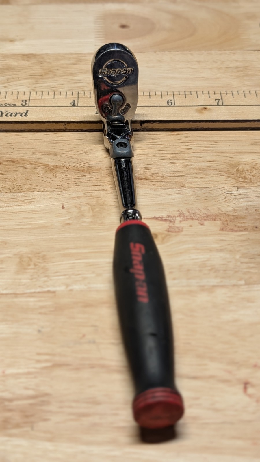 Snap On THLX72 1/4″ Drive Dual 80® Tech Soft Grip Locking Flex-Head Ratchet RED