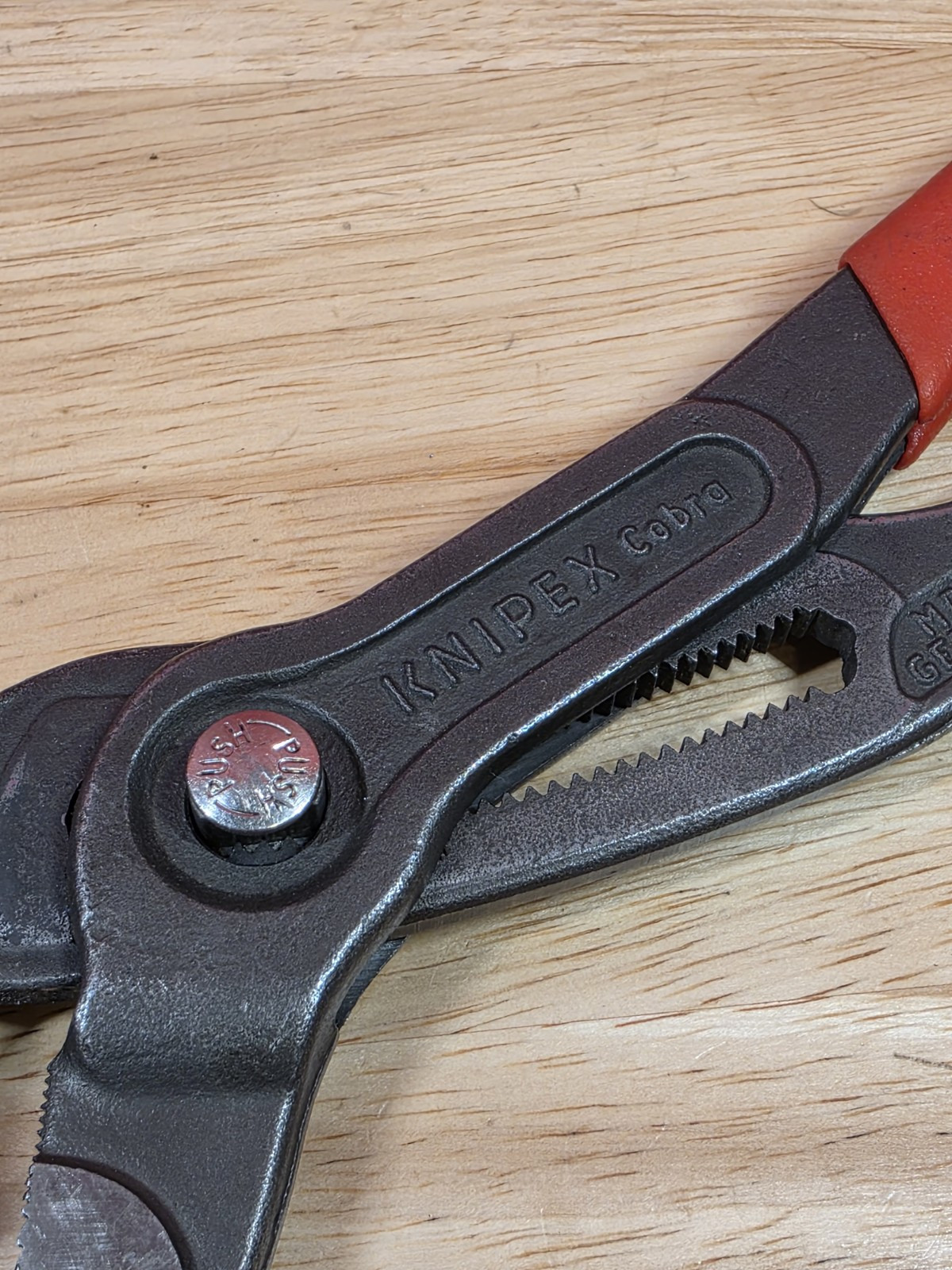 Matco Tools 12″ Pliers Knipex Cobra PC12 Germany Vanadin Red Handle