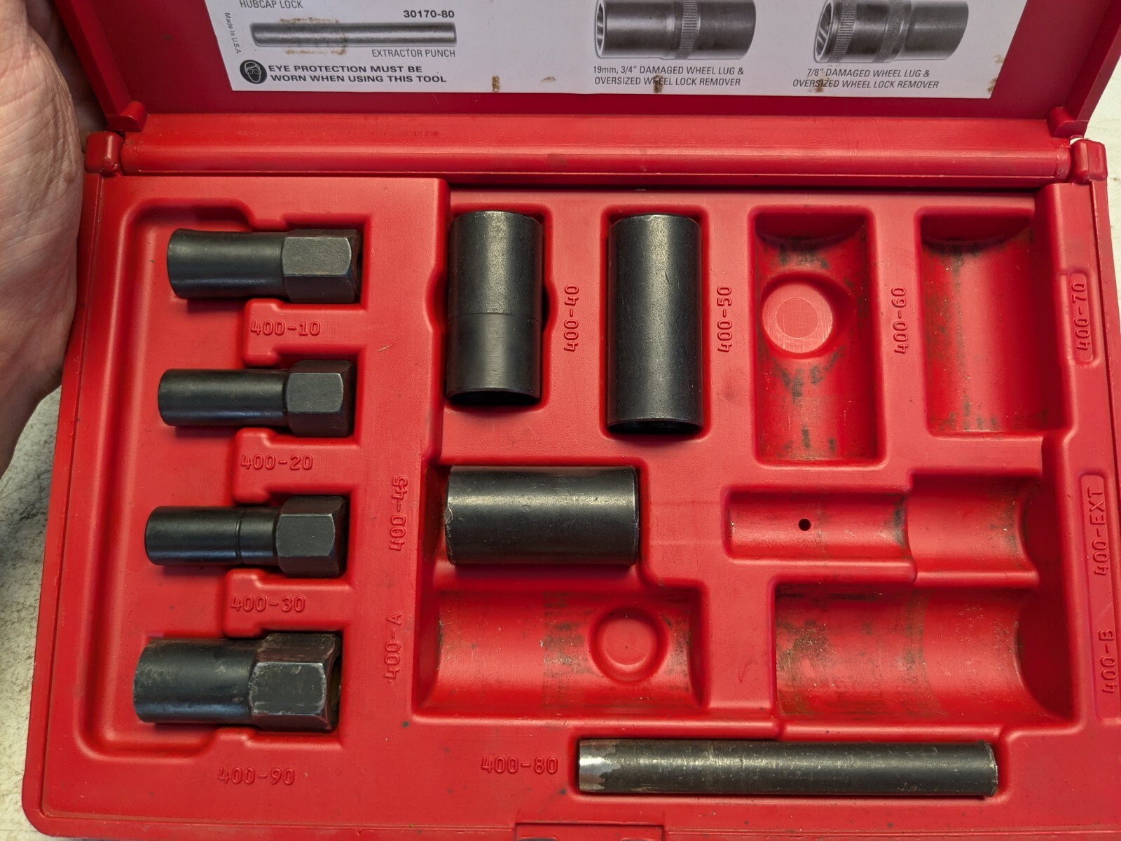 Ken Tool 30171 – 13 Piece Deluxe Wheel Cover & Wheel-Lock Removal Kit INCOMPLETE