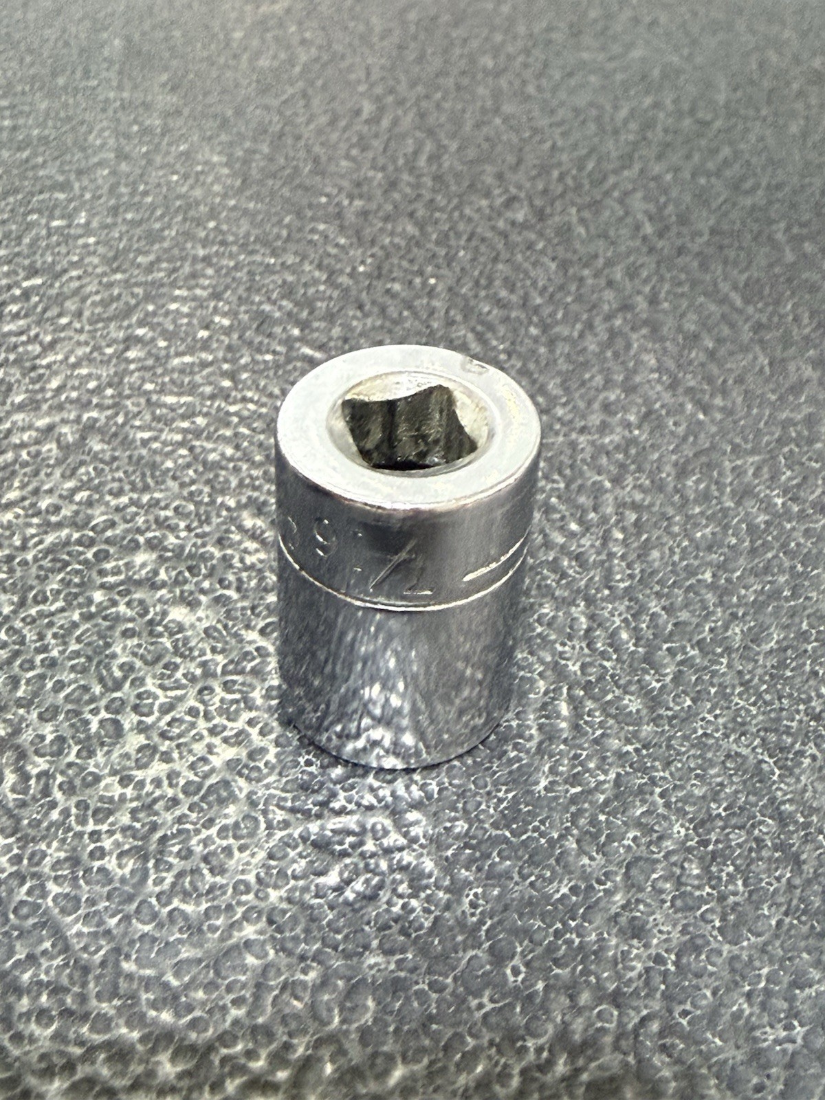 Vtg 7/16″ Craftsman VV-Series Part 43498 1/4″ Drive 6-Point Socket USA Made