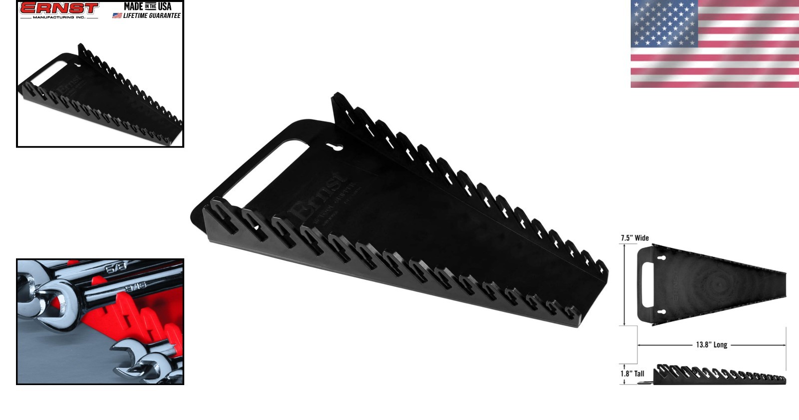 Portable 15 Tool Wrench Gripper – Holds 1/4″ to 1 1/8″ & Metric Sizes