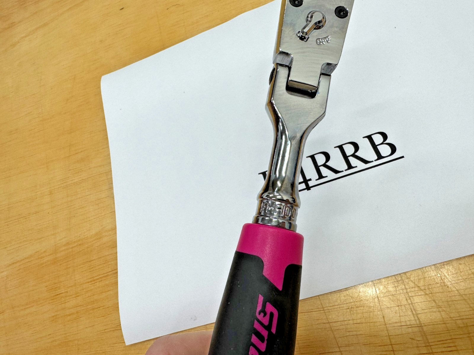 Snap-on Tools USA NEWEST 3/8″ Drv 100 Tooth PINK Soft Grip Flex Ratchet FHF100P