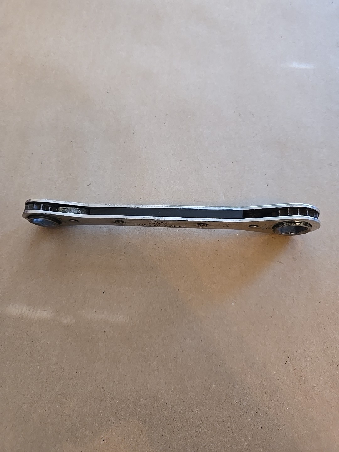 Mac Tools 13MM-14MM 6PT Metric Chrome Ratcheting Box Wrench USA RWM1314