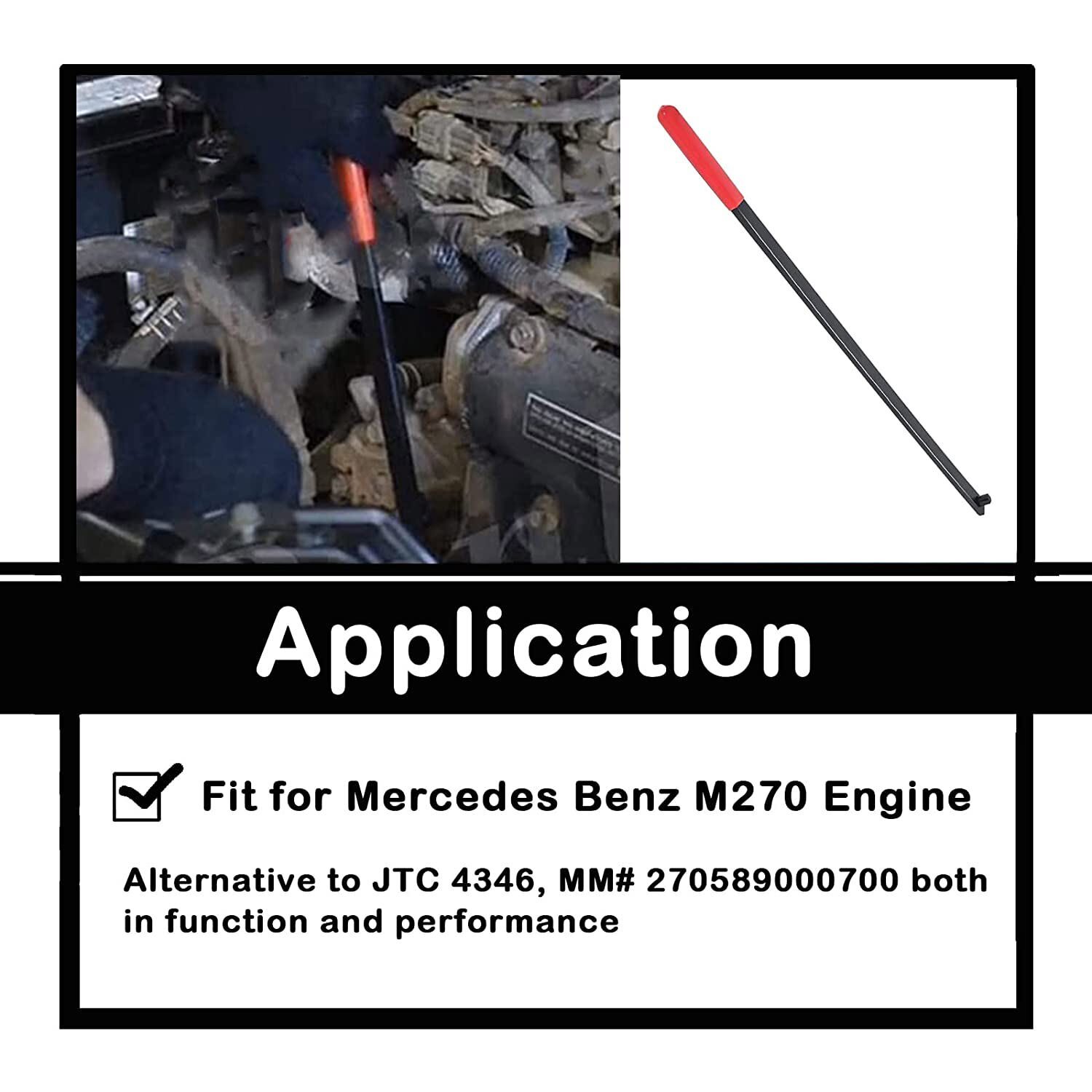For Mercedes Benz M270 Engine Serpentine Belt Tool Replace JTC4346 #270589000700