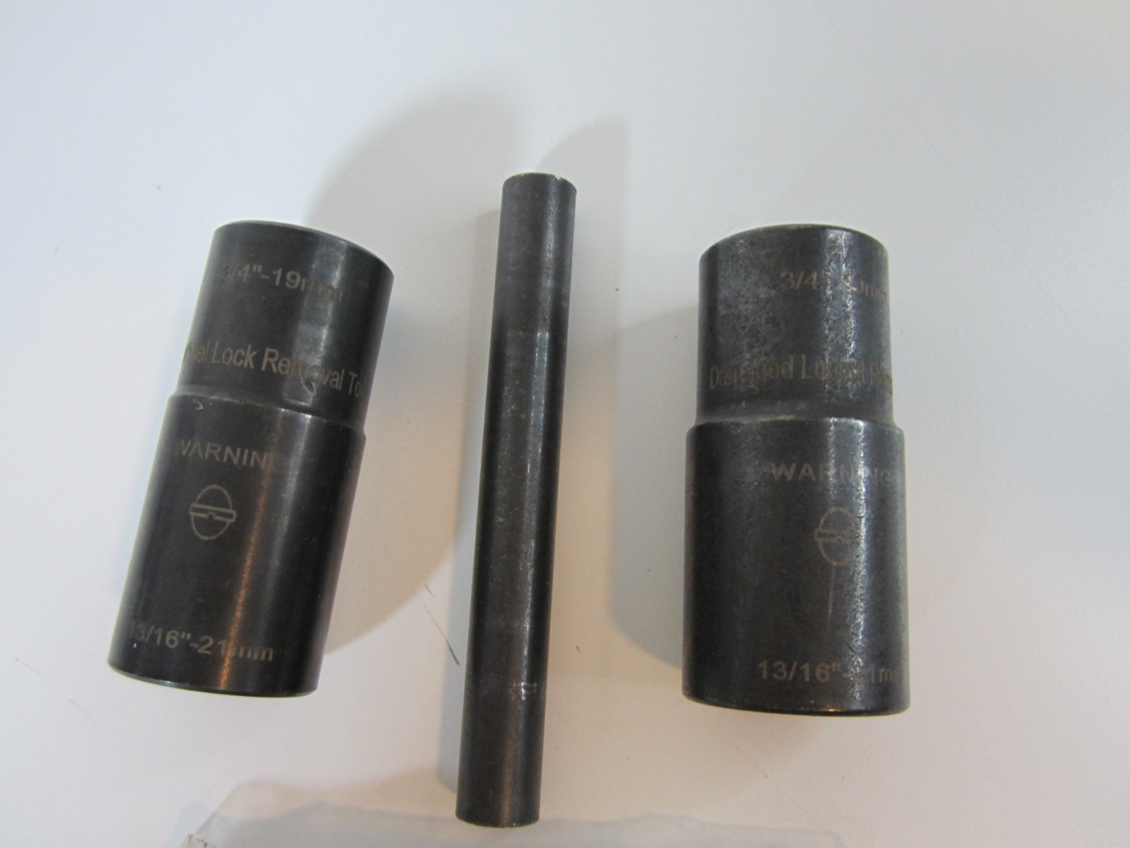 Mac Tools LT4300 3pc 1/2″dr Lug Nut Removal Twist Sockets 3/4-19mm & 13/16 -21mm