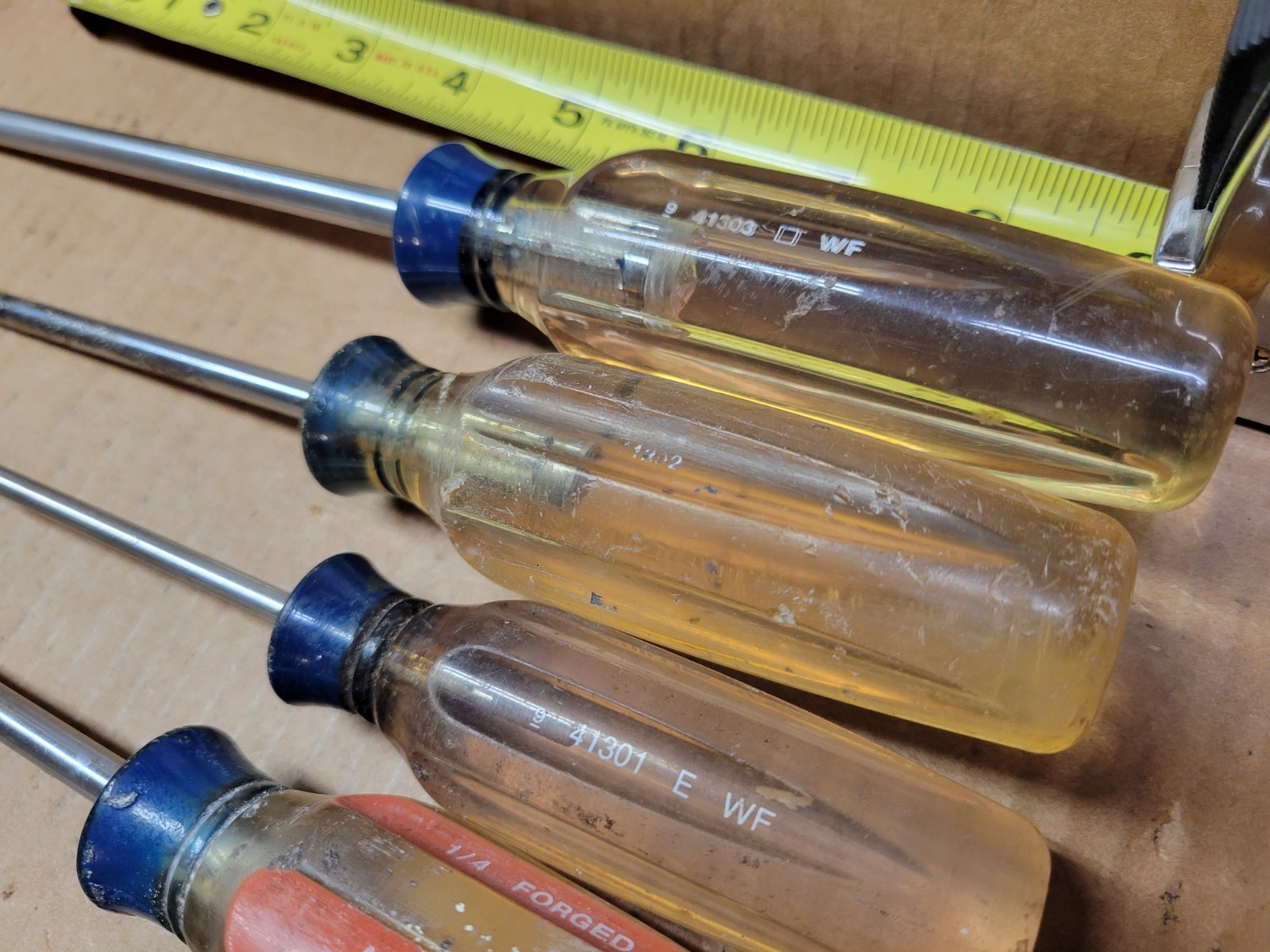 Craftsman Professional 7-Piece Clear Handle Screwdriver Set / Lot