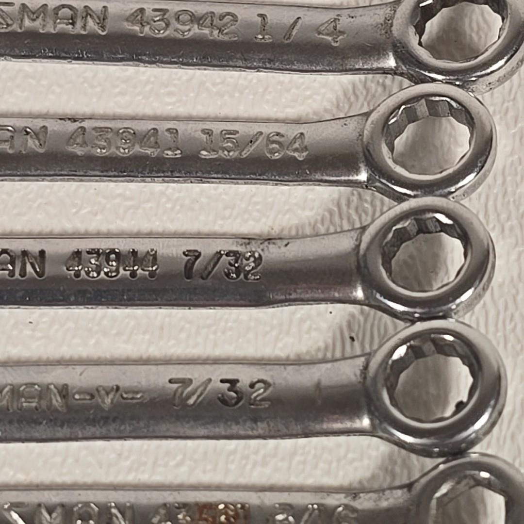 Craftsman 9 Pieces Midget Ignition Wrench Lot SAE