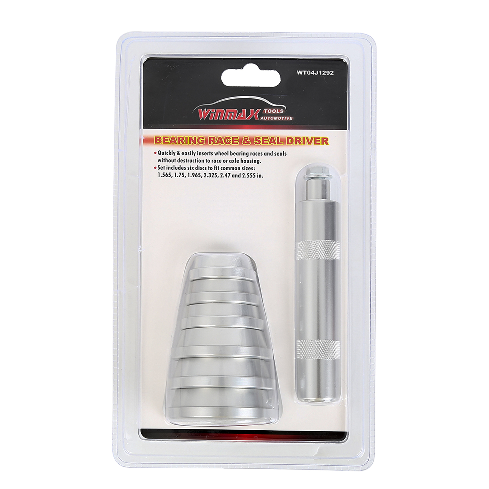7pc Bearing Race And Seal Driver Tool Set 1.555″ 1.75″ 1.965″ 2.32″ 2.48″ 2.559″