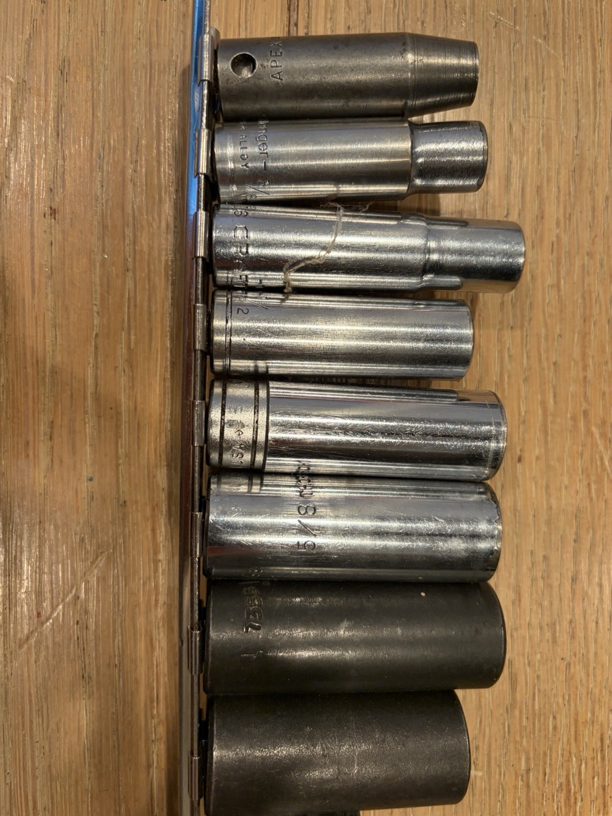 Set Of Drive Sockets, Various Sizes, Some Proto Brand, Some thorsen