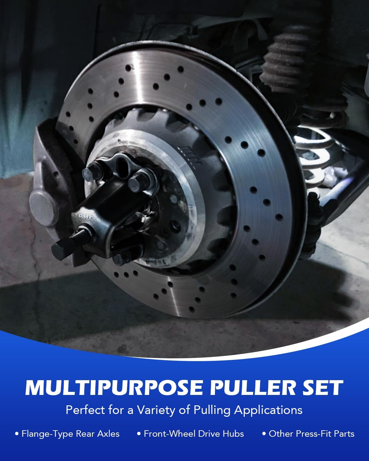 Orion Motor Tech 18pc Slide Hammer Puller Set 9-Way Bearing Hub Removal Kit