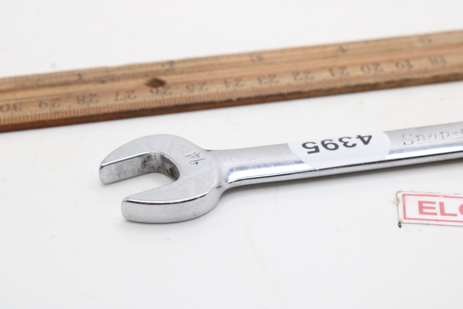 Snap-on VOM1415 14mm x 15mm Metric Open End Chrome Wrench 6-7/8″ USA