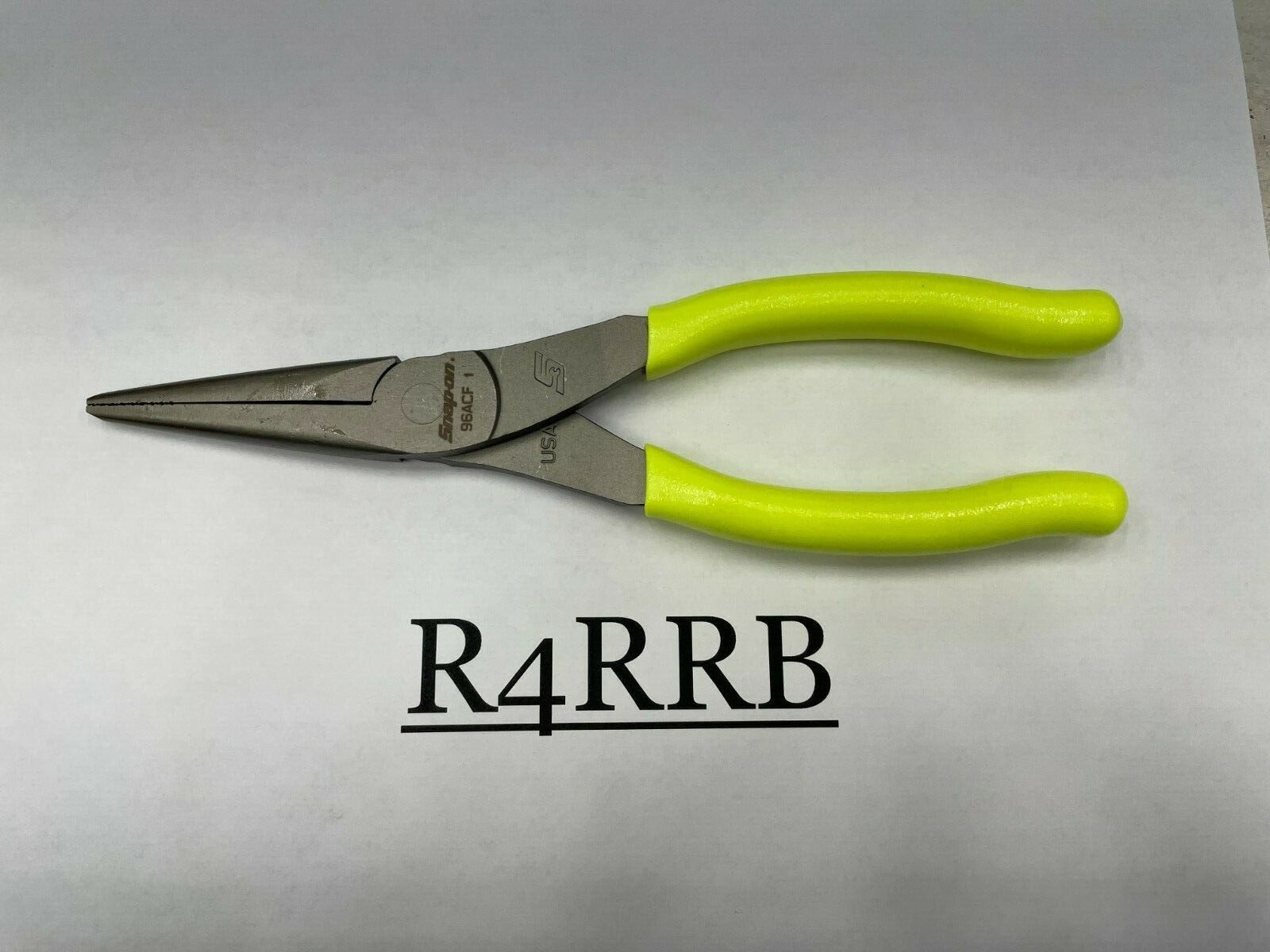 Snap-On Tools USA NEW HIVIZ Soft Grip 8″ Talon Grip Needle Nose Pliers 96ACFHV